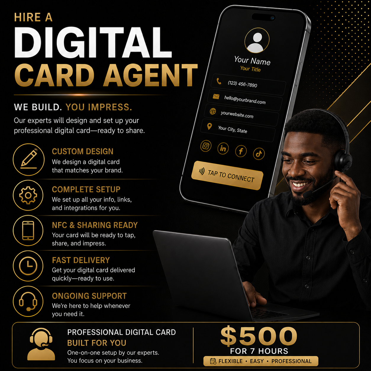 Digital Card Agent $500 for 7 hours
