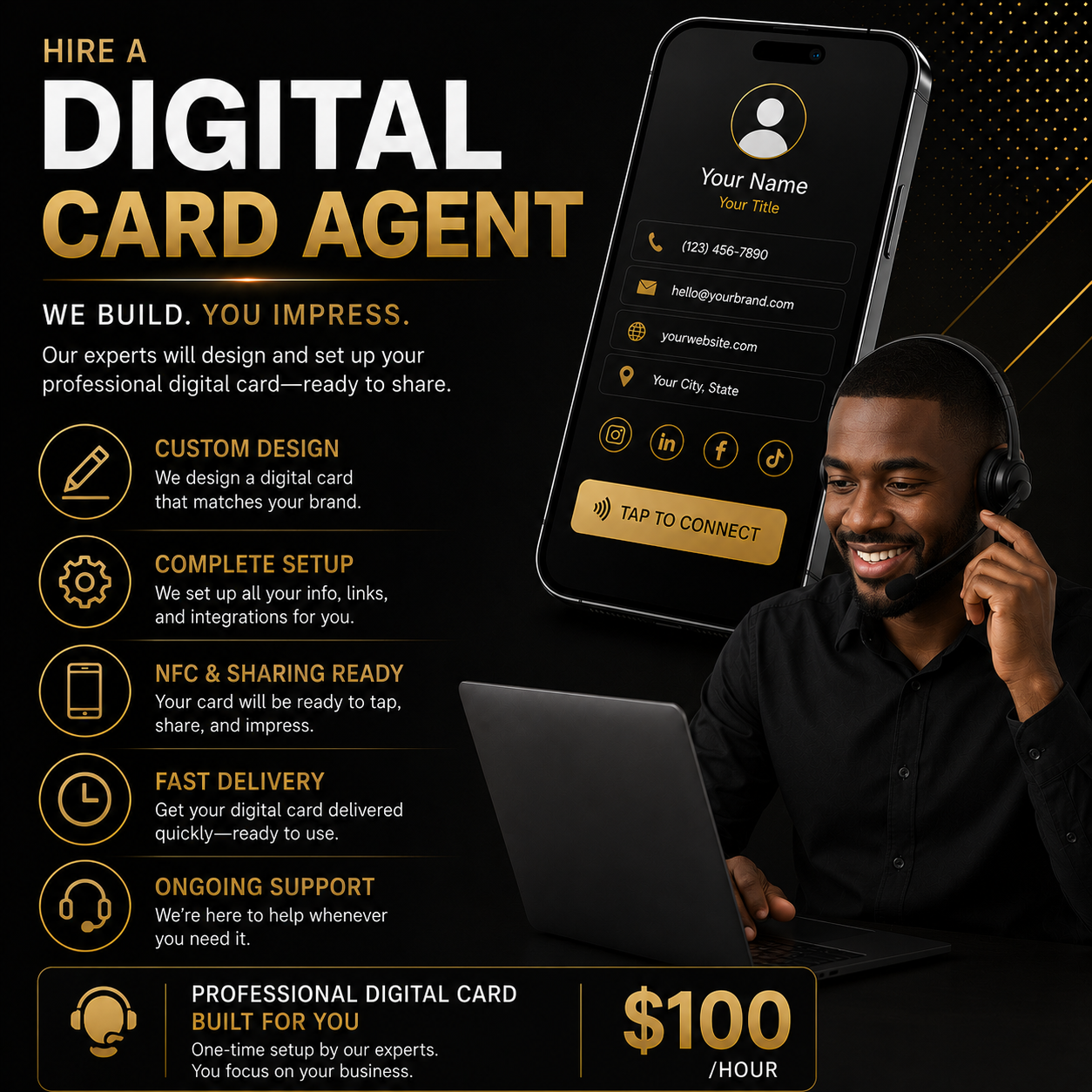 Digital Card Agent $100/hour